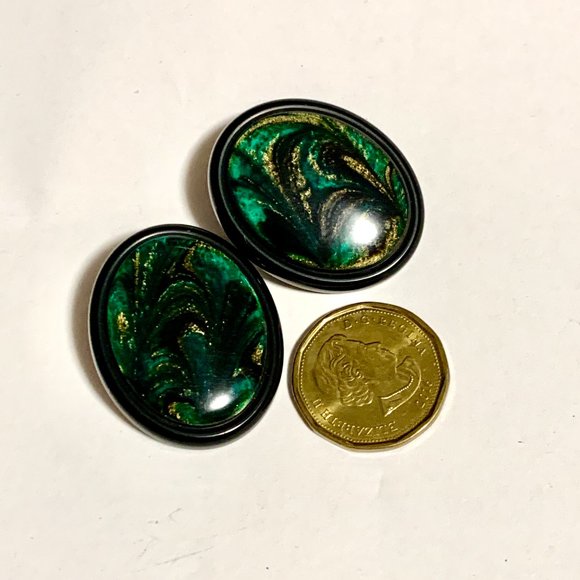 💝Vintage Made In Italy Clip On Earrings Retro - Picture 5 of 5